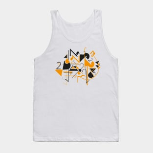 Abstract artwork number 2 - Black and Orange Tank Top